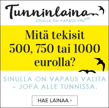 Tunninlaina - kokemuksia ja arvostelut 